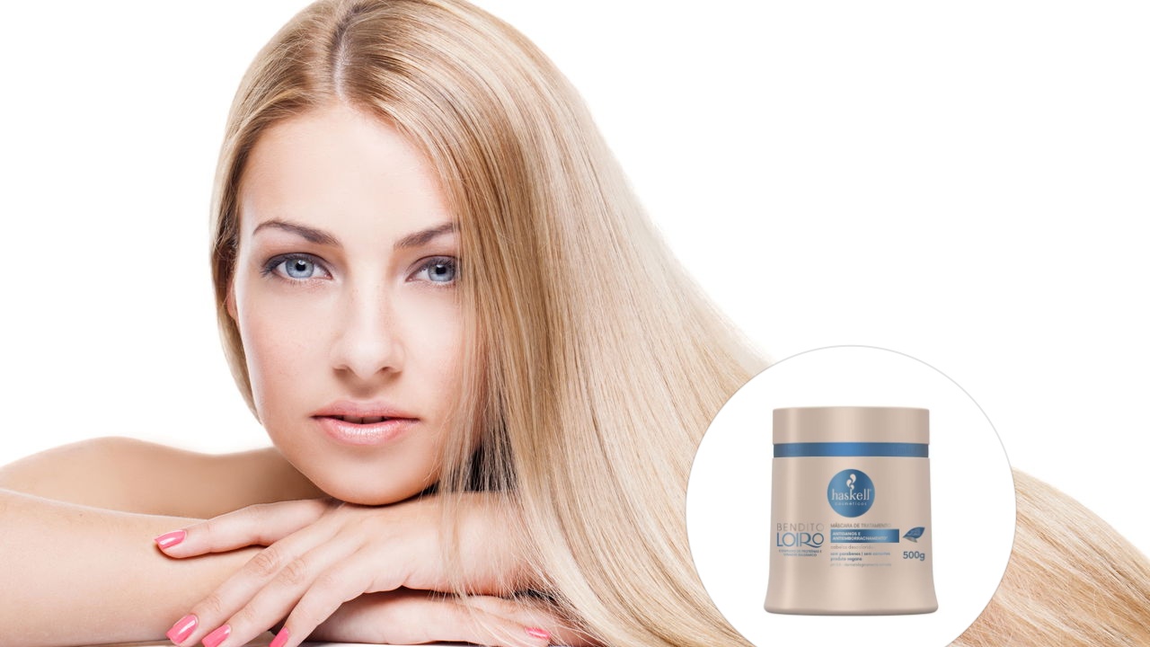 melhor máscara de hidratação para cabelos loiros