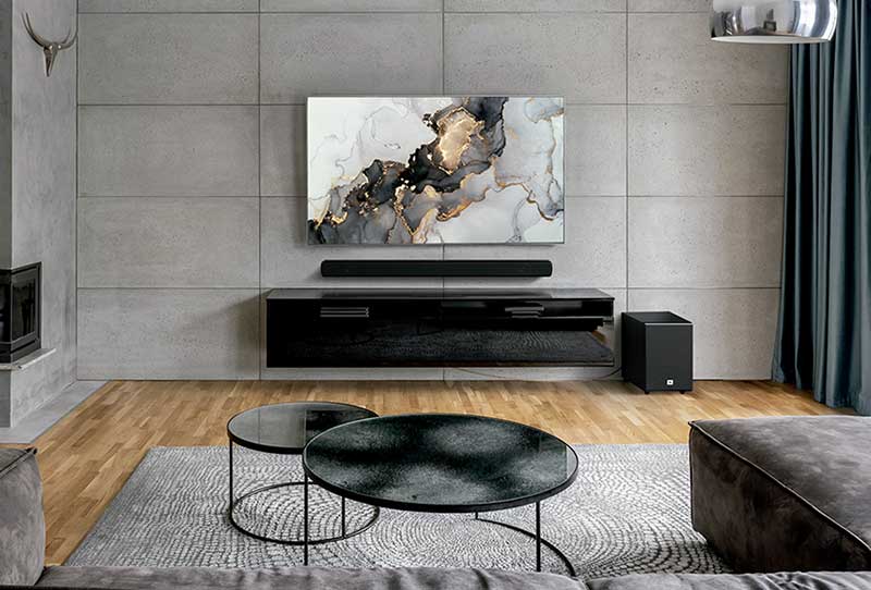 melhor soundbar para um apartamento pequeno