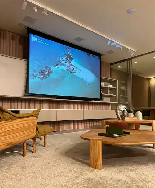 melhor tela para projetor