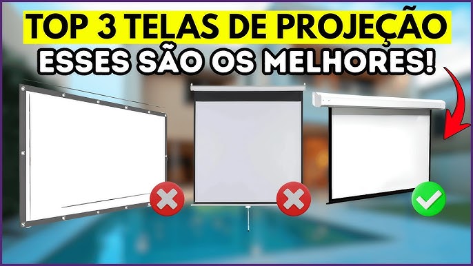 melhor tela para projetor