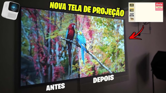 melhor tela para projetor