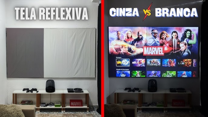 melhor tela para projetor