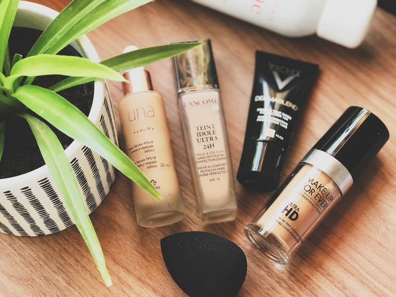 melhores bases para pele madura