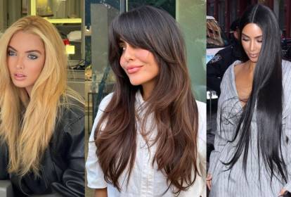 corte em V cabelo liso