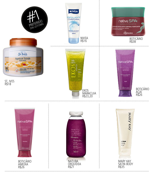 melhores esfoliantes corporais