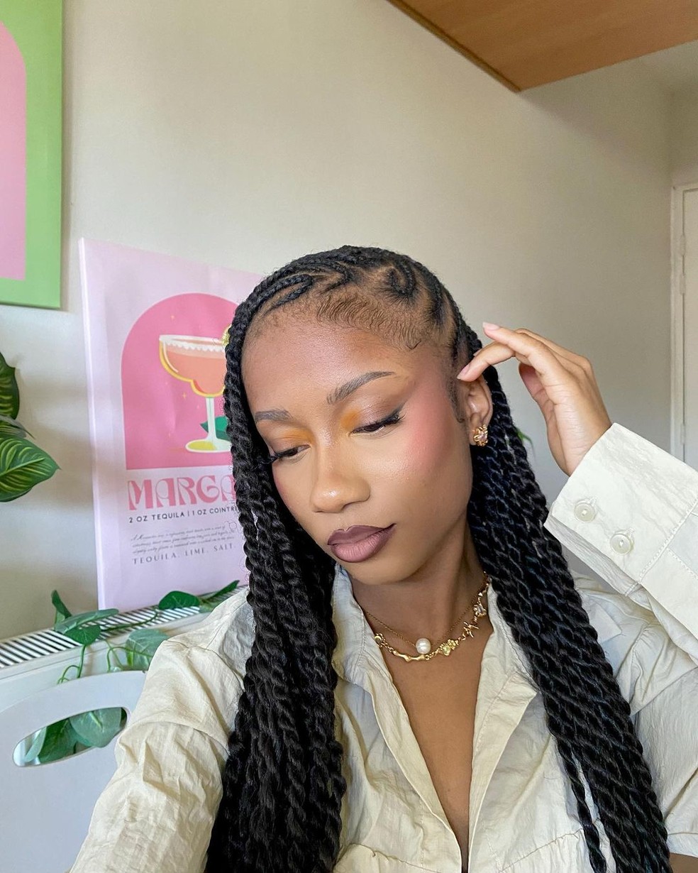 trança nagô frontal para cabelos curtos