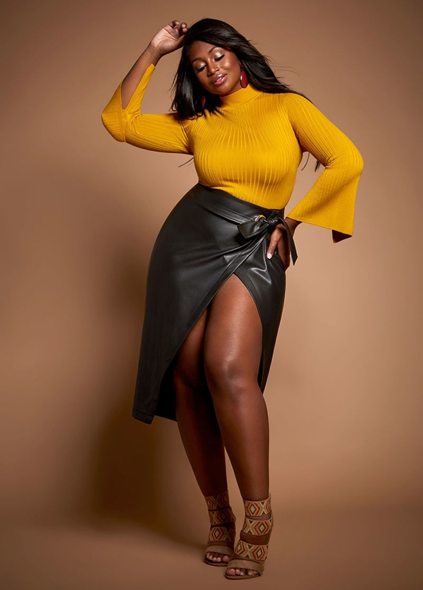 saia couro inverno barata onde comprar