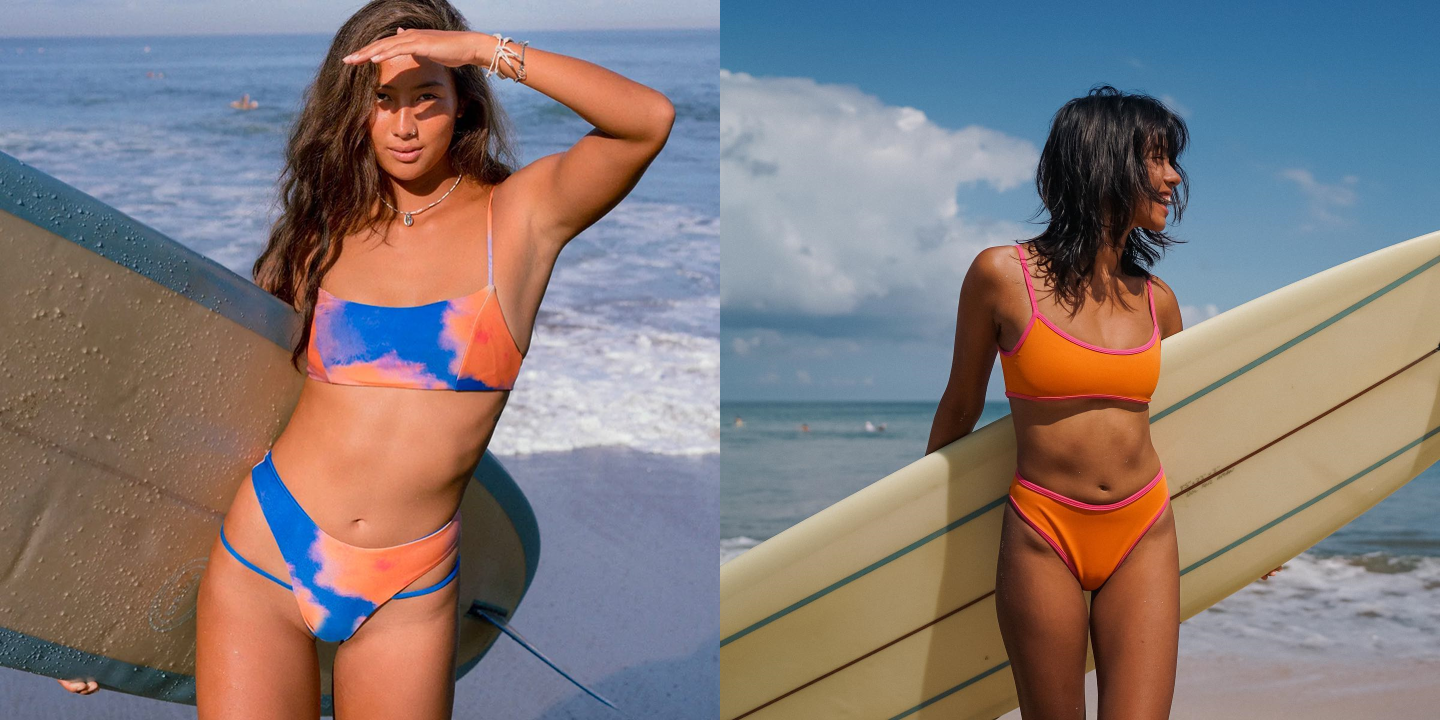 biquíni cintura alta com estampa floral