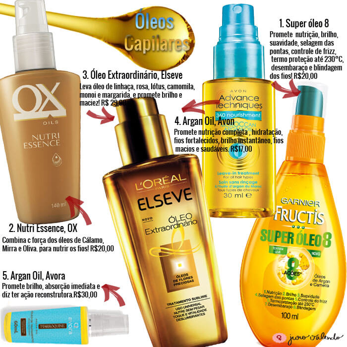 melhores óleos capilares