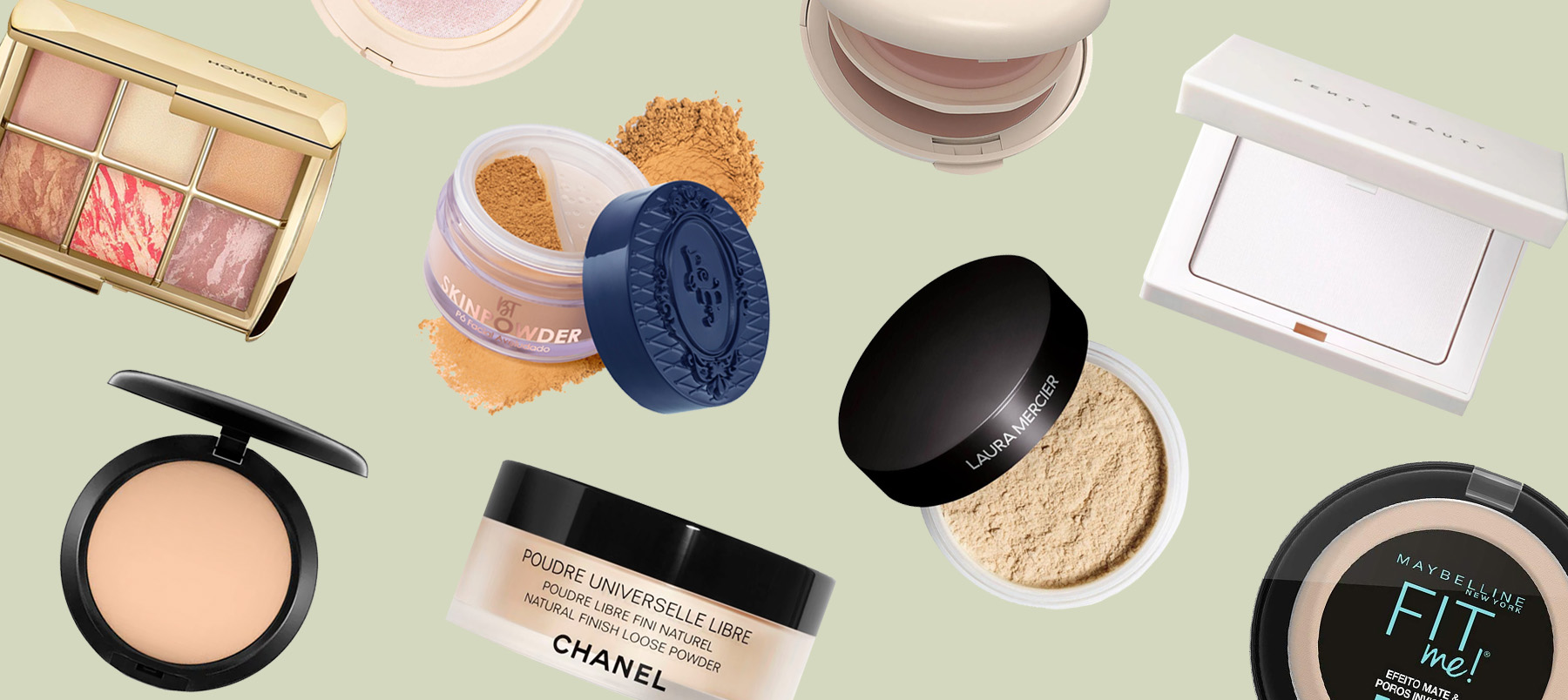 pó para selar maquiagem