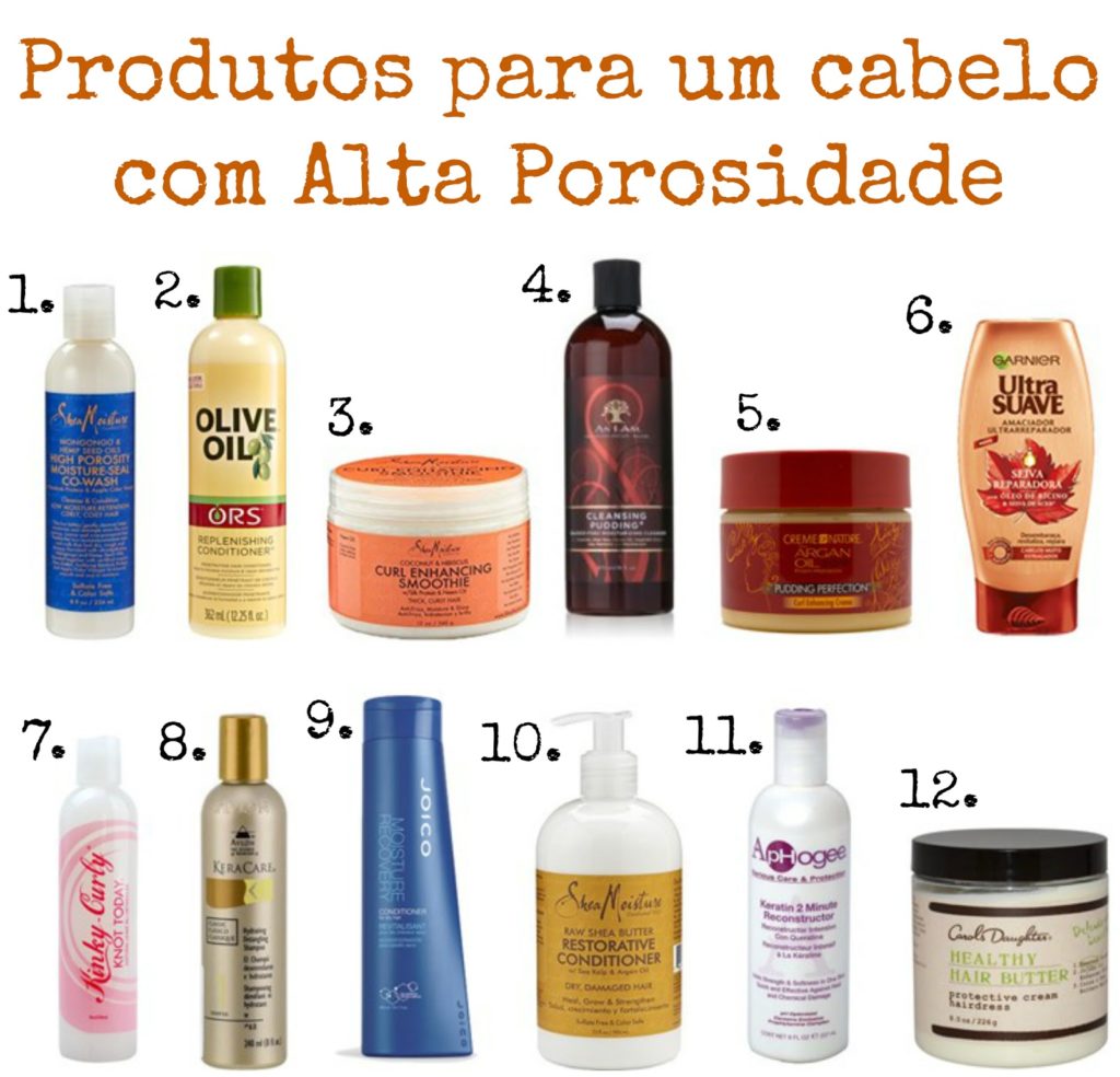melhores produtos para cabelo poroso