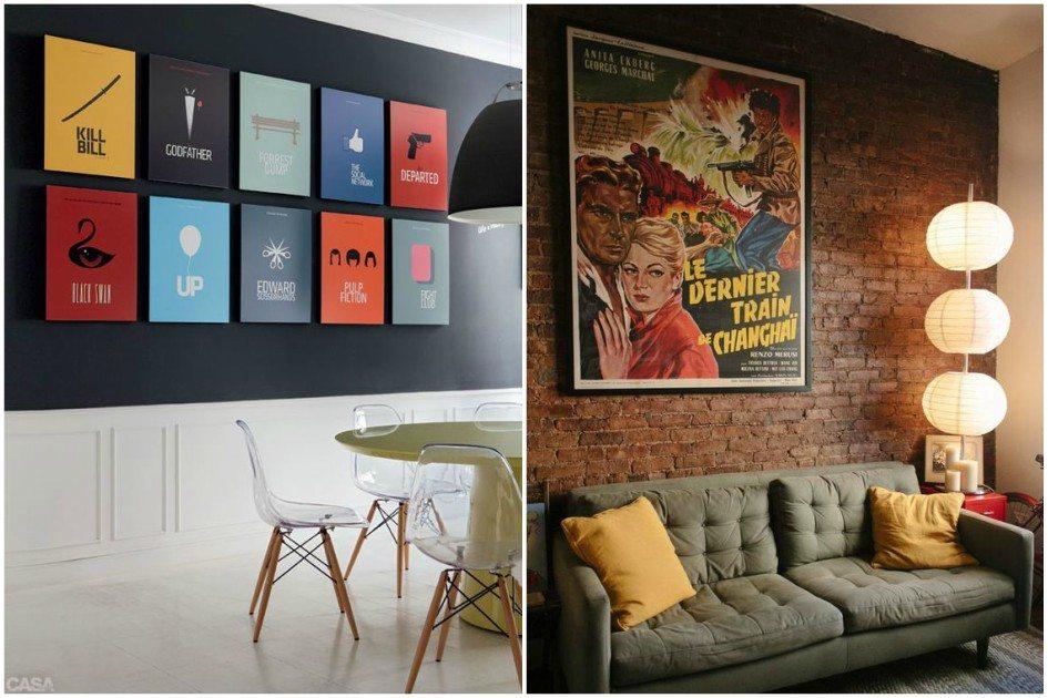 melhores quadros filmes clássicos para sala de estar