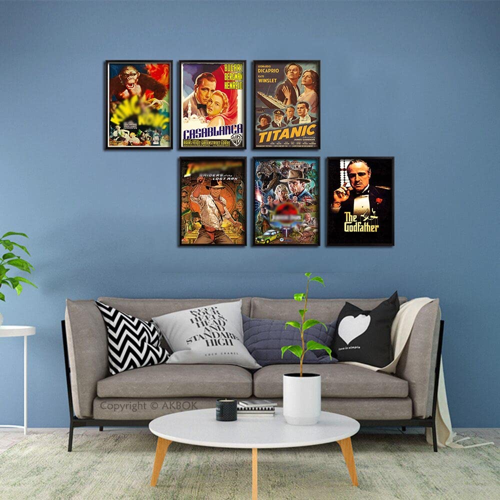 quadros de filmes vintage versus minimalistas qual escolher