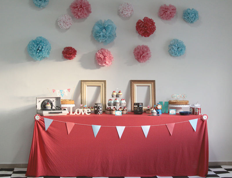 mesa de cha de panela decoração