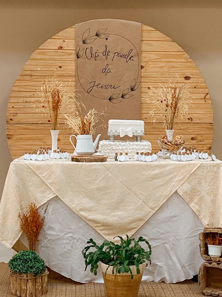 mesa de cha de panela decoração