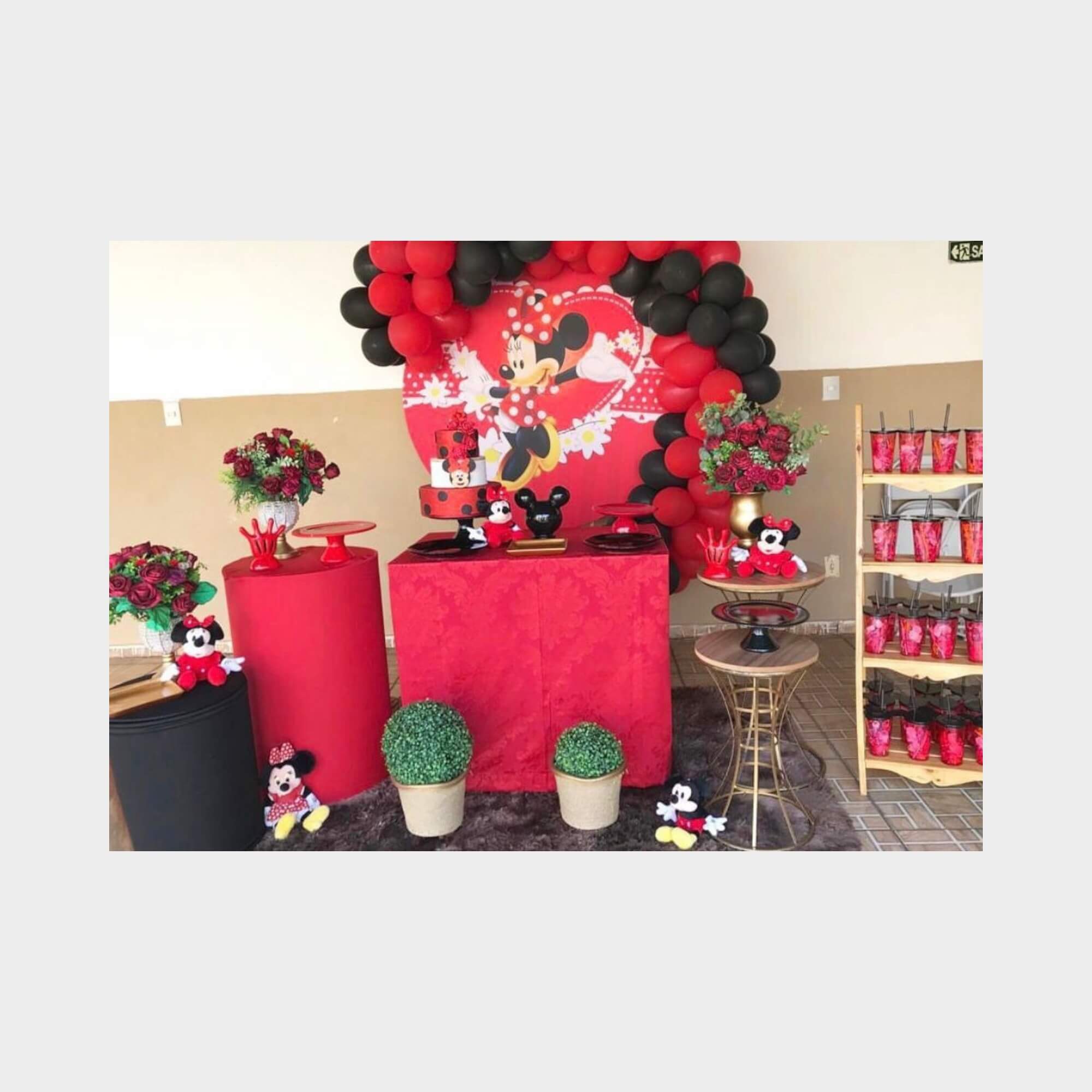 mini decoração festa infantil