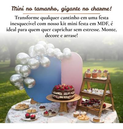 decoração de mesa compacta