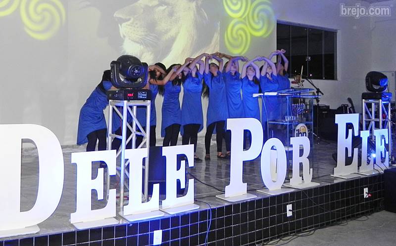 espaço instagramável evento cristão