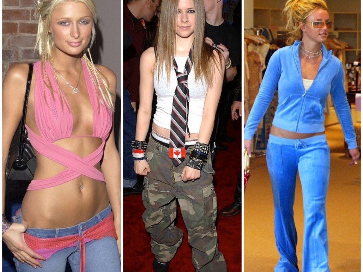 moda anos 2000 feminina vs moda atual