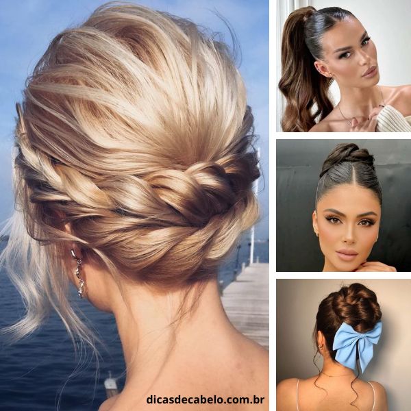 cabelo preso para casamento