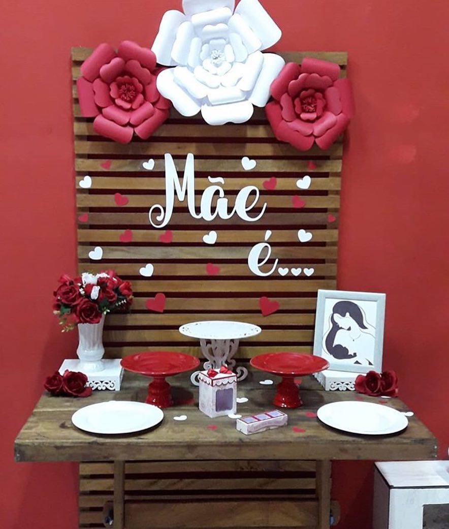 modelo de decoração para o dia das mães