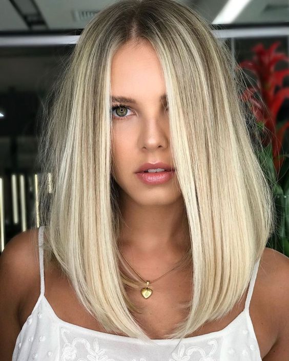 long bob repicado para dar volume em cabelo fino