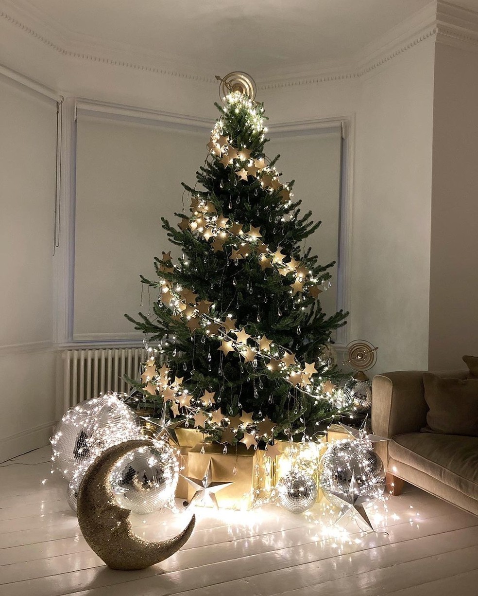 decoração árvore de natal luxuosa