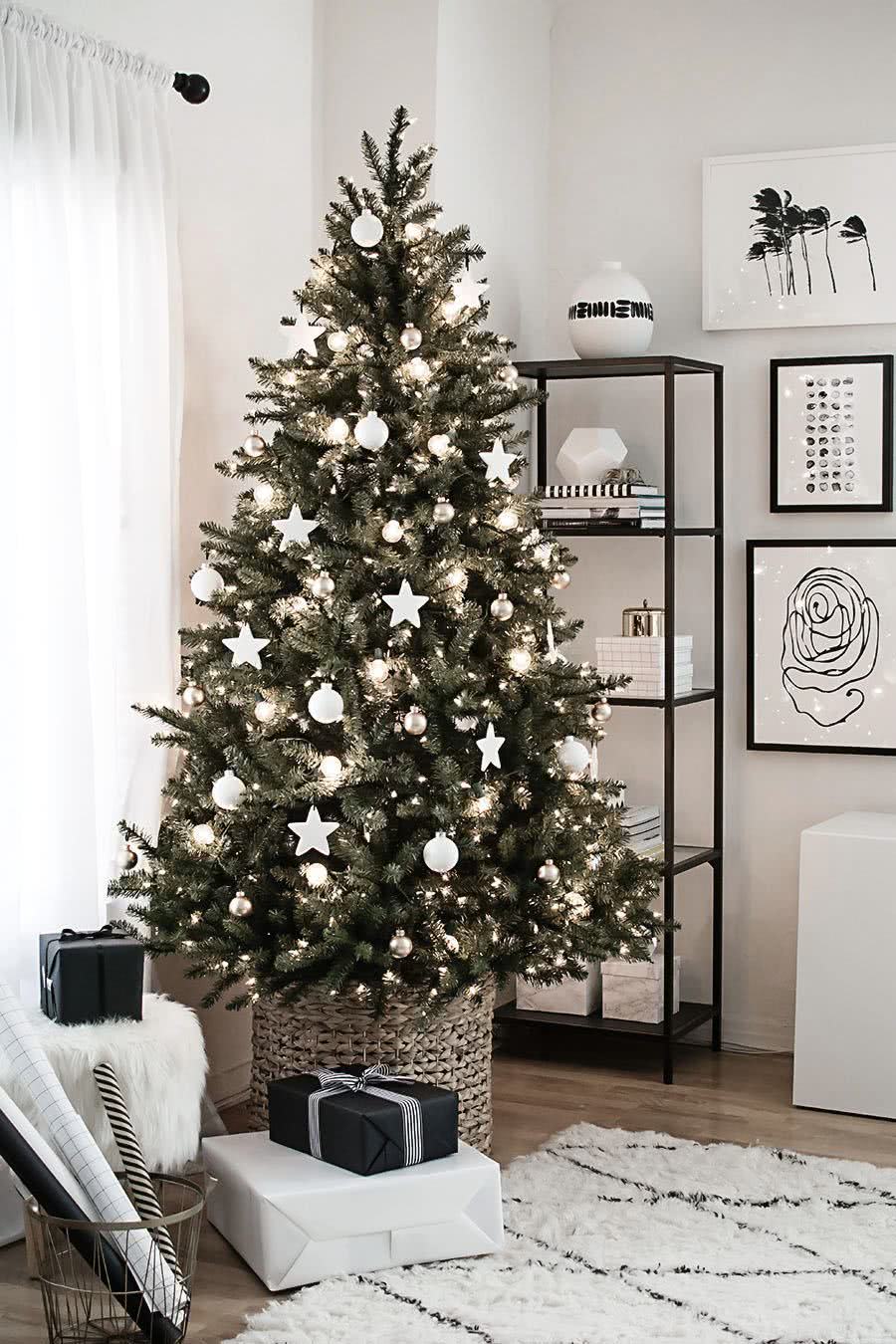 decoração árvore de natal clássica