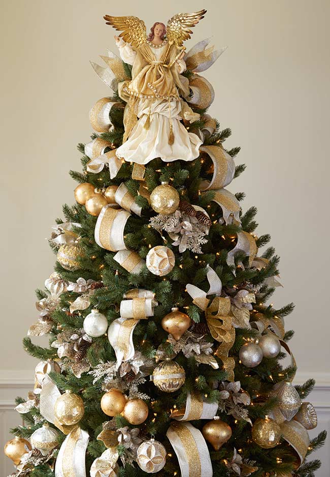 decoração árvore de natal luxuosa