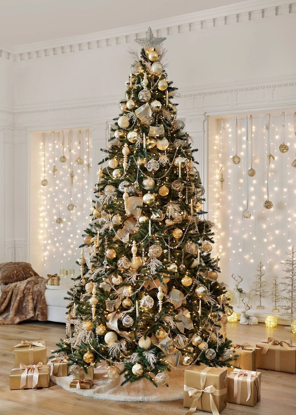decoração árvore de natal moderna