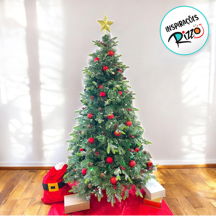 decoração árvore de natal rústica