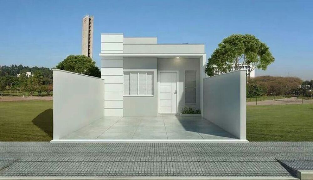 Modelos de muro de frente de casa modernos