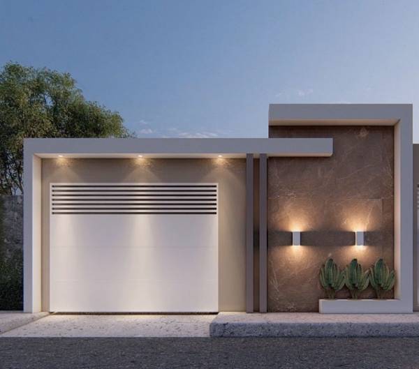 Muro de concreto aparente para residência