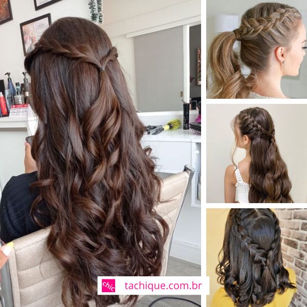 penteados fáceis para cabelo cacheado