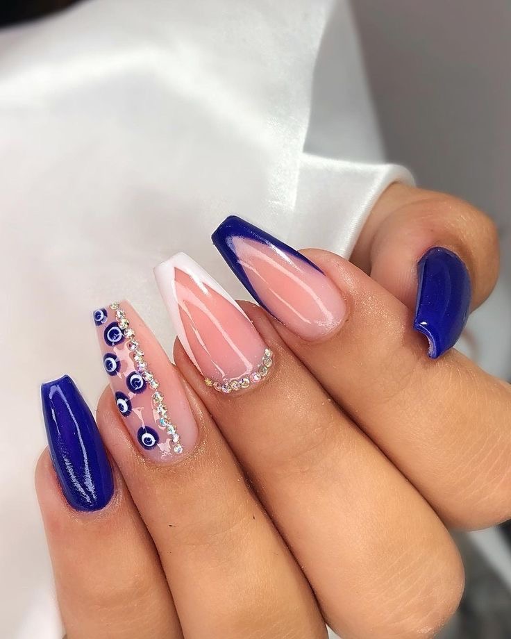unhas de gel bailarina