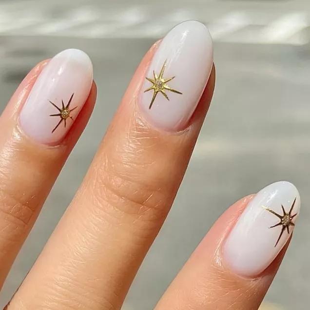 esmalte branco para ano novo