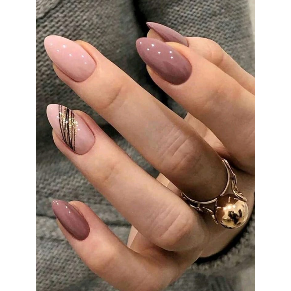 unhas naturais bege