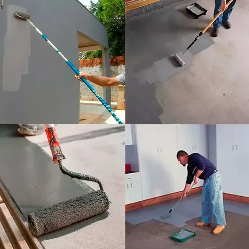 muro cinza com portão preto
