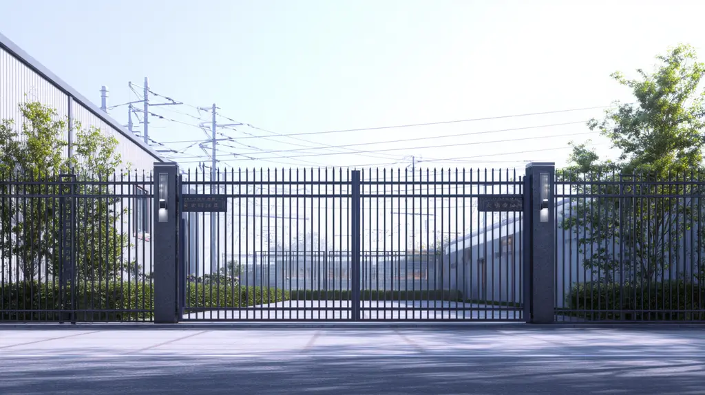 Muro com grade horizontal