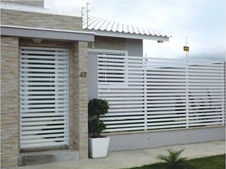 Muro de segurança com grade