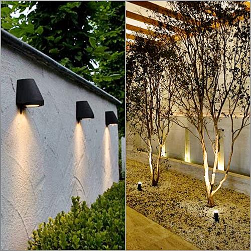 efeitos de luz em paisagismo