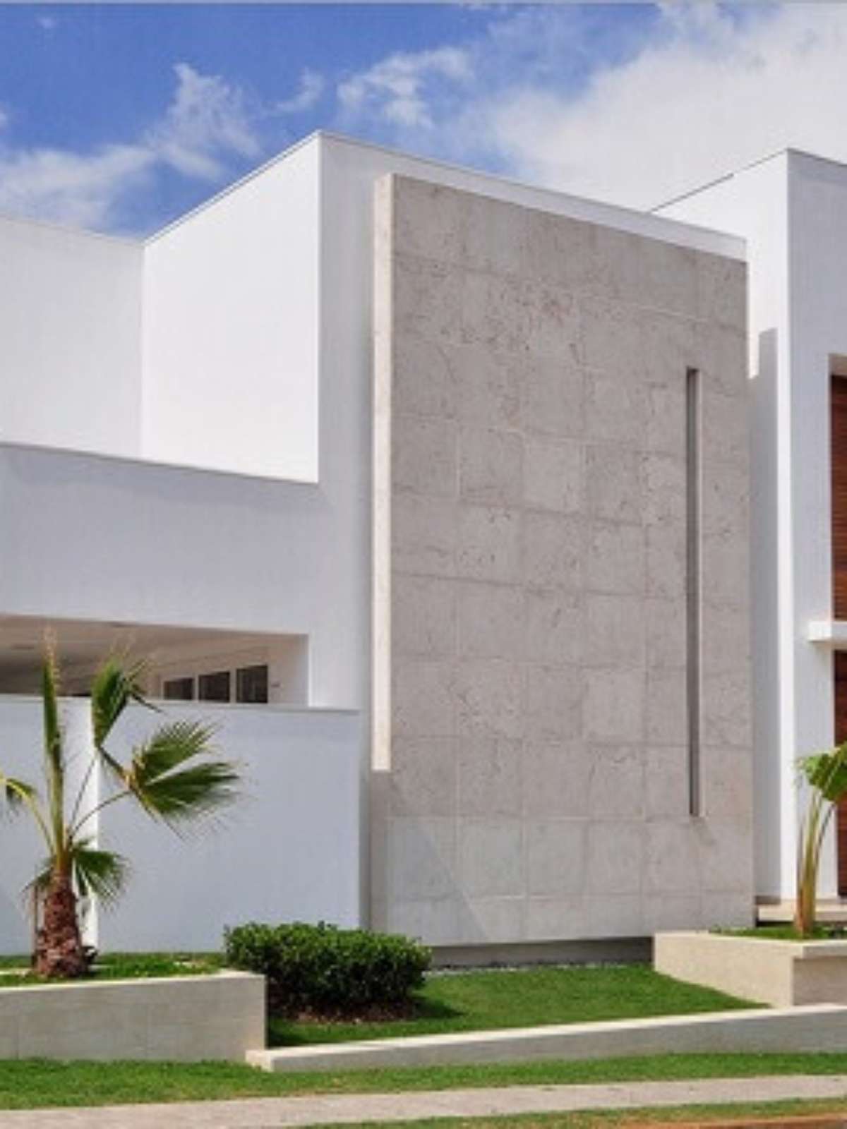 revestimento de muro com porcelanato