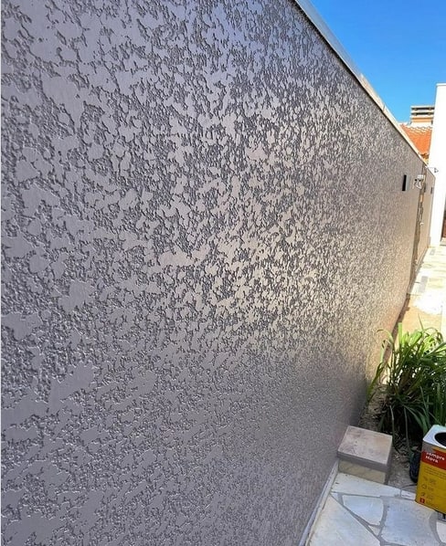 Textura rolada muro