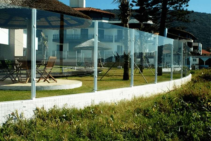 muro de vidro segurança