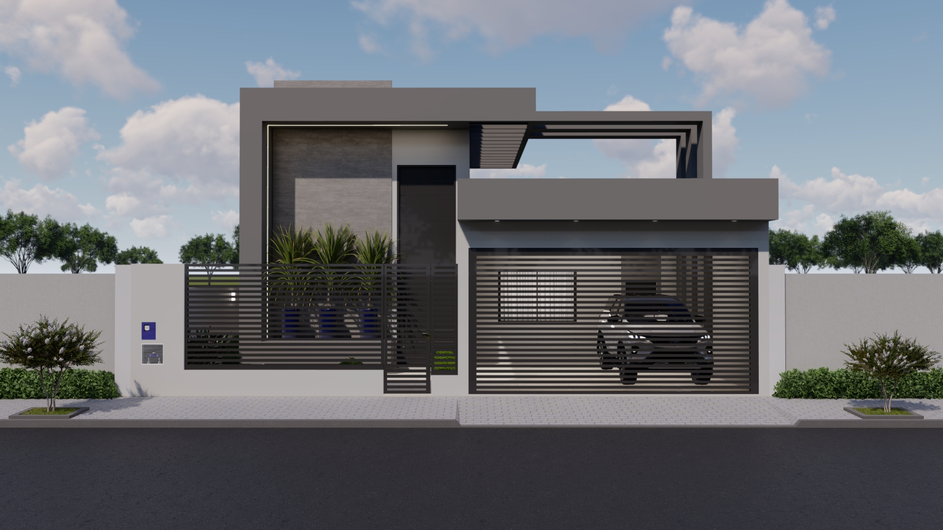 muro com cobogó design