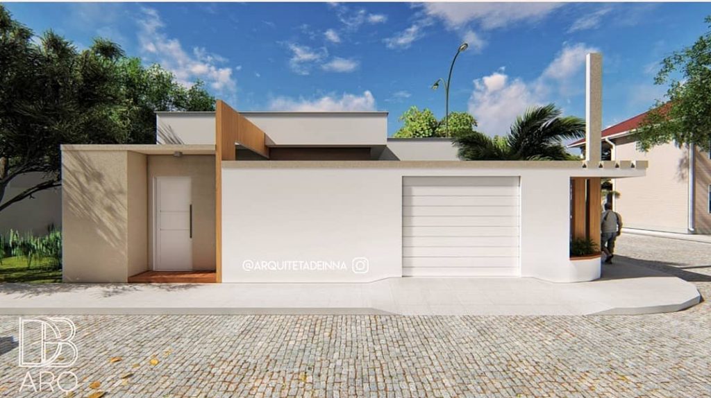 muro de casa com revestimento