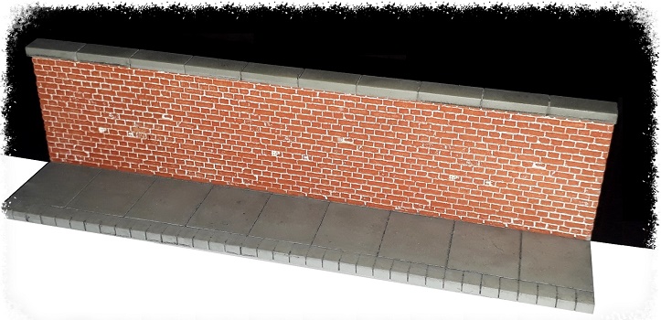 muro de tijolos para condomínio
