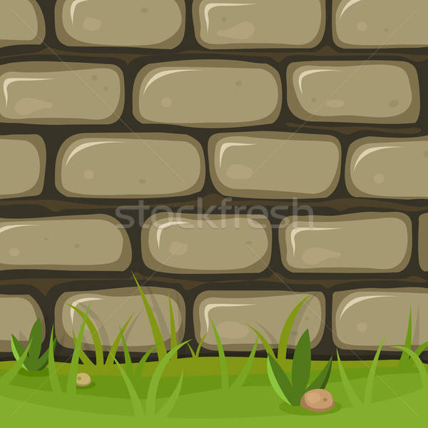 desenho de muro de pedra