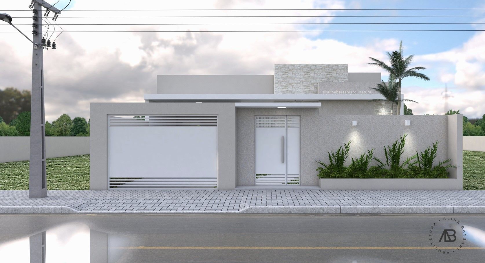 muro de entrada de casa