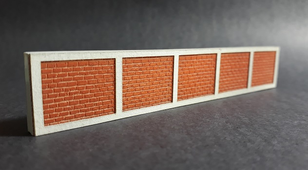 Muro de concreto estampado tijolo rústico